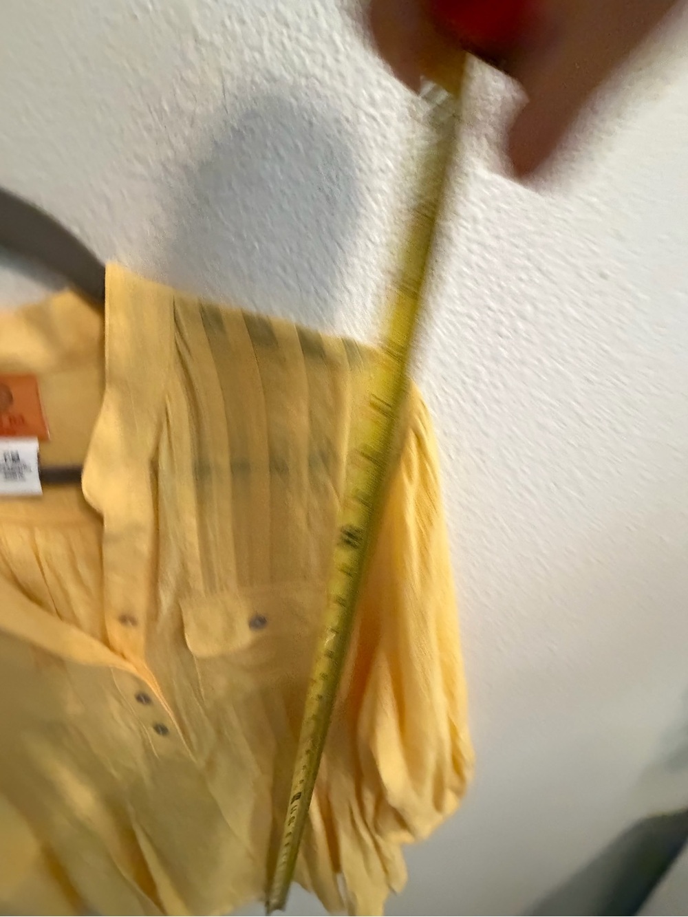 Ruby Rd. Bright Yellow Button-Placket Tunic Top - Picture 5 of 6